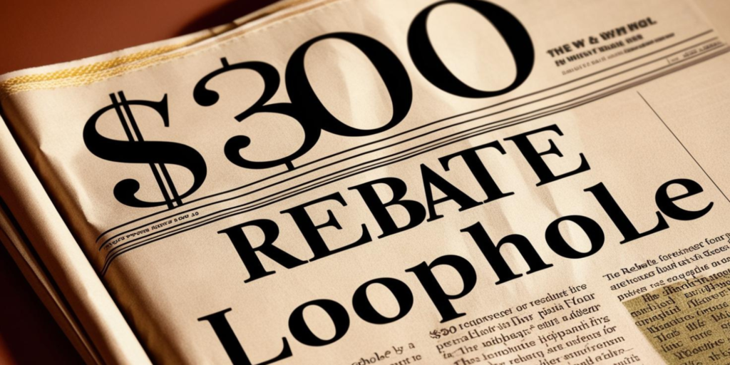 $300 rebate loophole