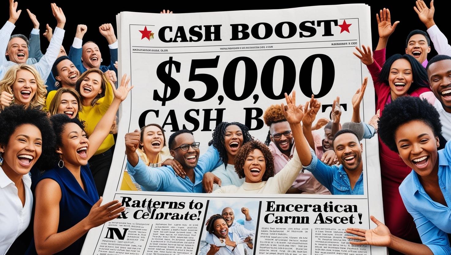 $5,000 cash boost for woolworths and coles shoppers