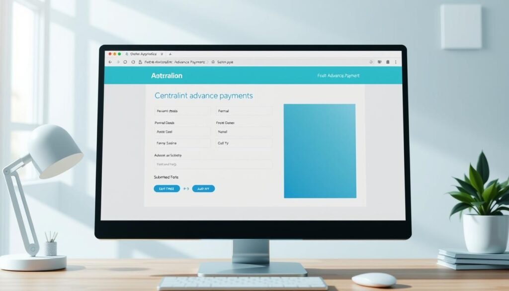 Centrelink advance payment application