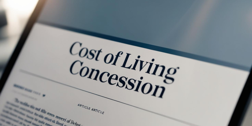 cost of living concession