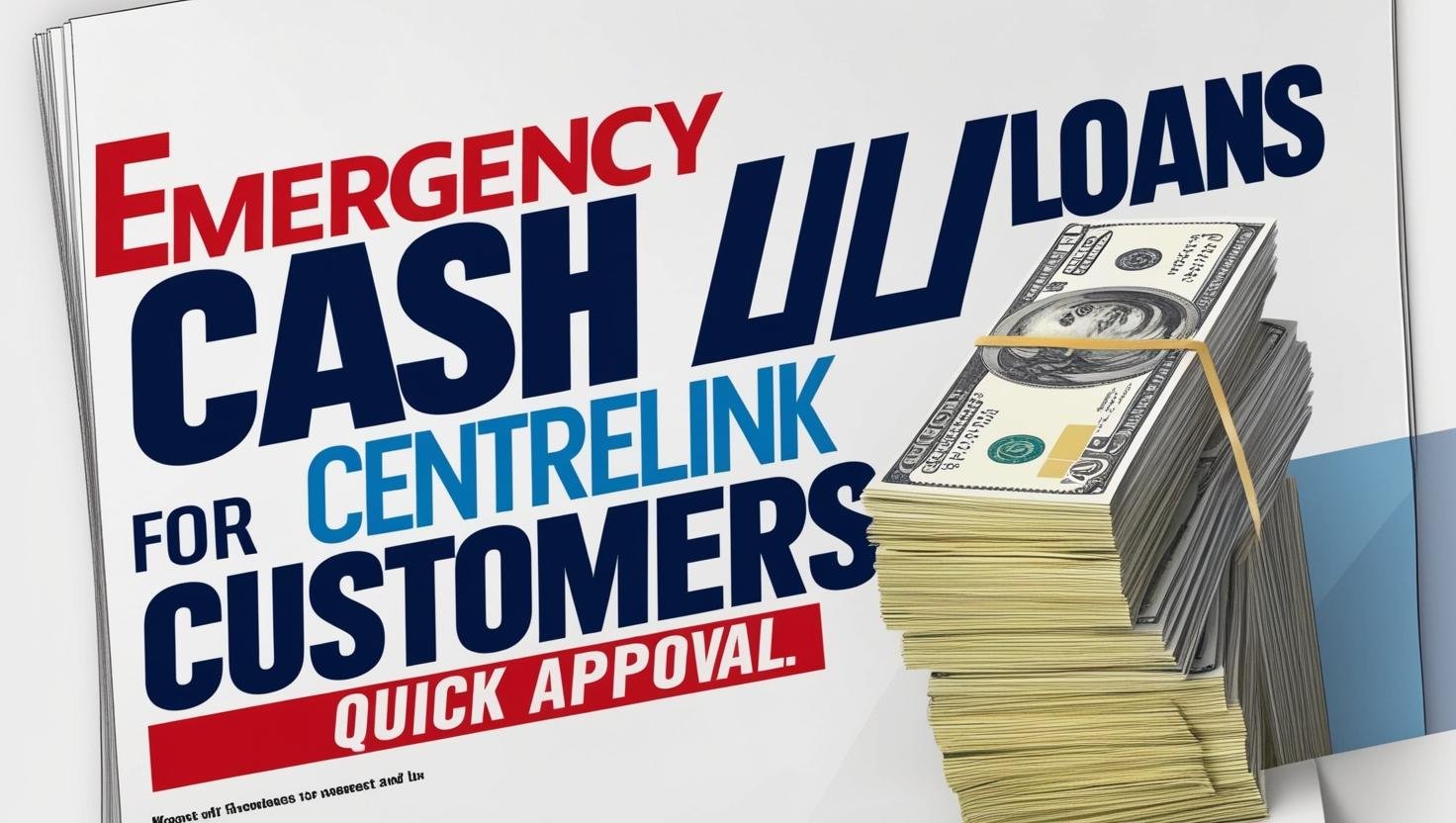 emergency cash loans for centrelink customers