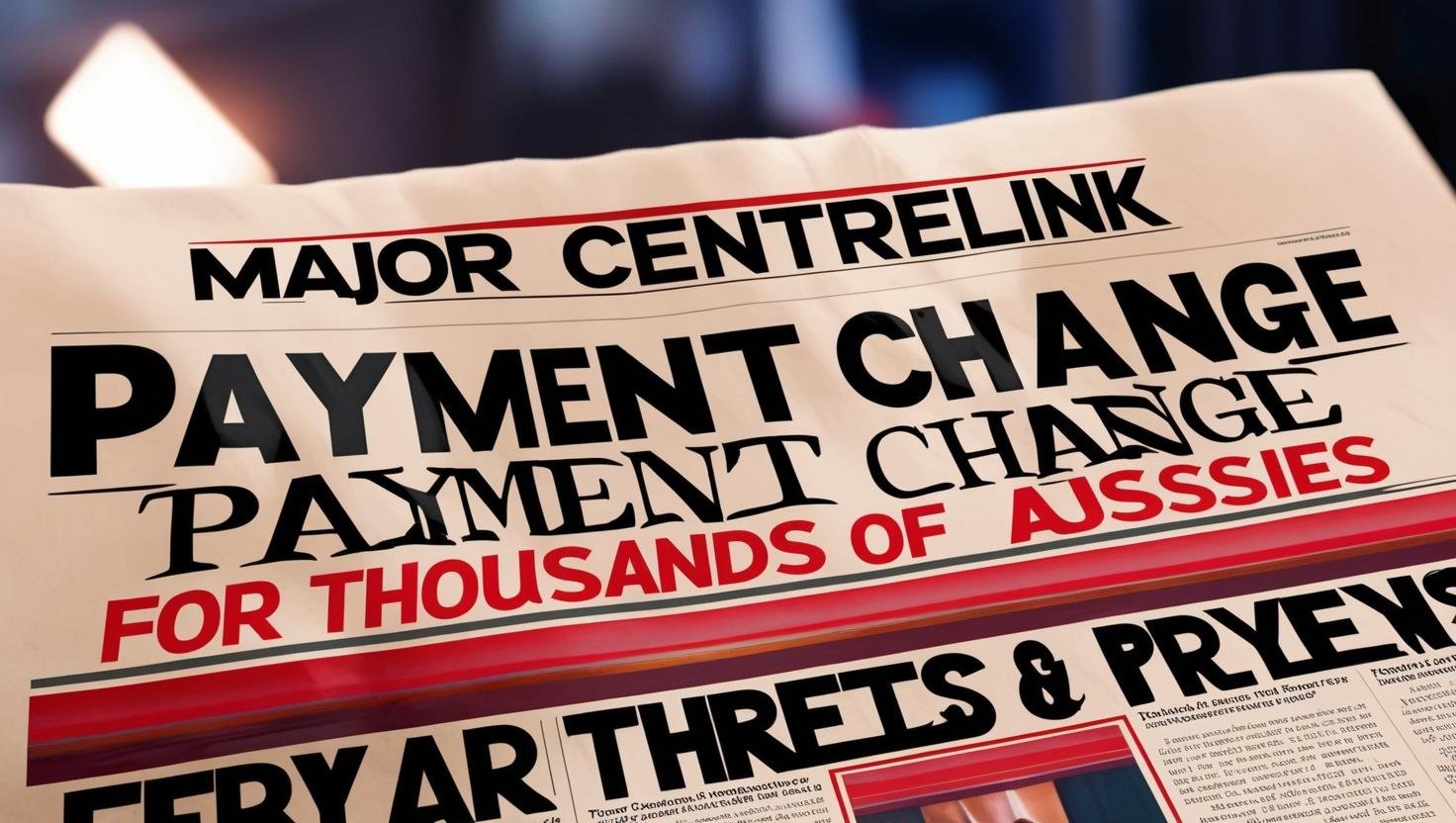 centrelink payment change