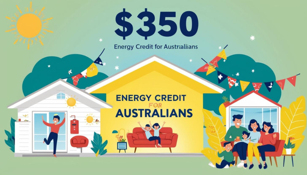 $350 energy credit for australian is scheduled to be distributed on december 7. cost of living help